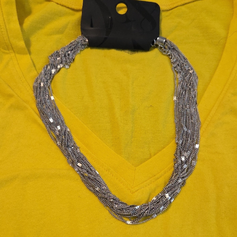 Elegant Silver Multi-Strand Necklace